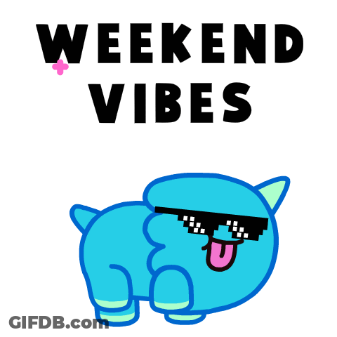 Blue Dog Sunglasses Weekend Vibes GIF