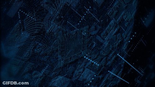 Blue Dots On Dark Blue Background GIF