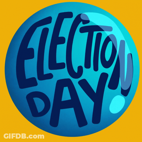 Blue Election Day Sphere GIF