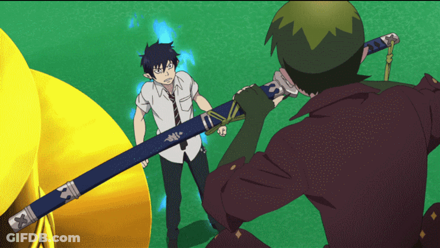 Blue Exorcist Amaimon Plays With Sword GIF