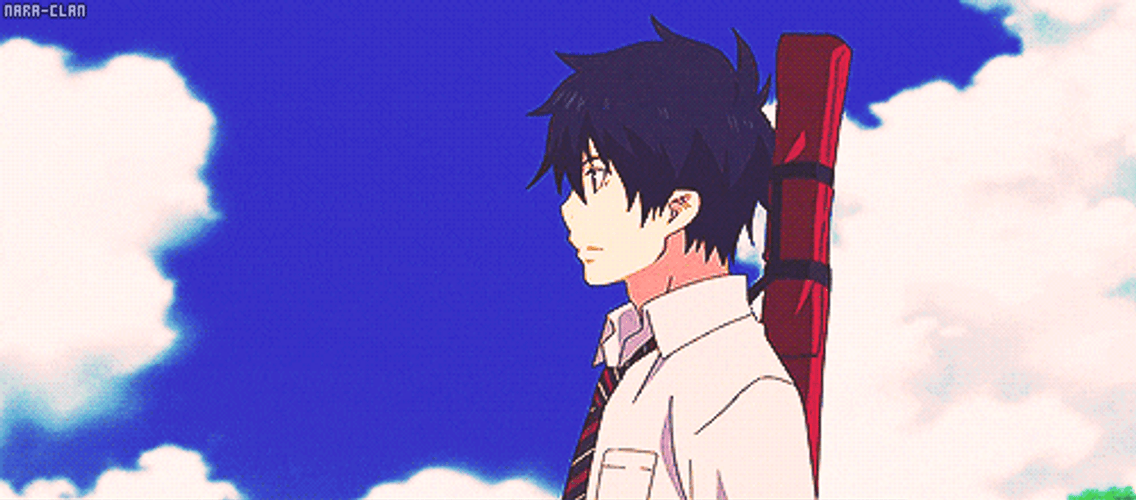 Blue Exorcist Looking Out Ambitious GIF