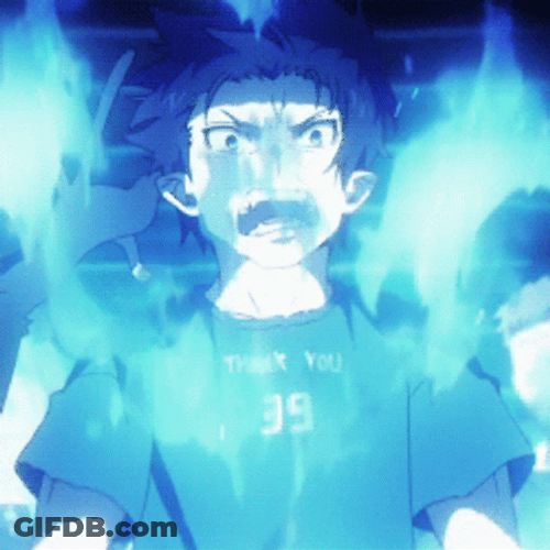 Blue Exorcist Power Up Charging GIF