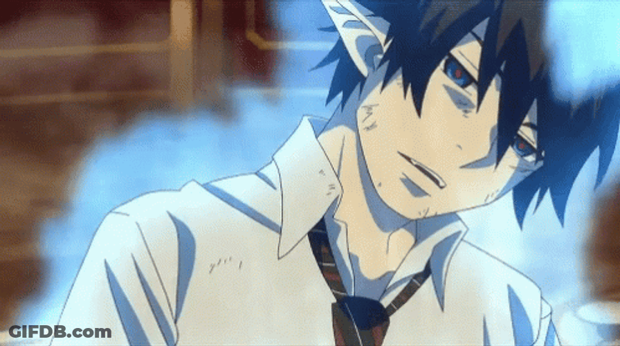 Blue Exorcist Rin Tired Exhausted GIF