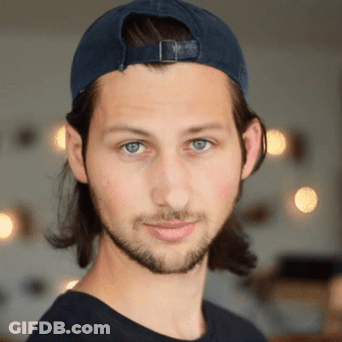 Blue Eye Guy Brow Raise GIF