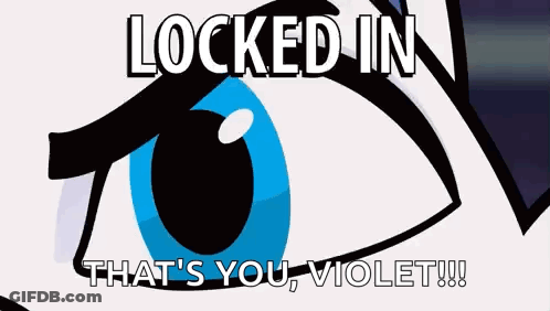 Blue Eye Locked In That's You Violet GIF