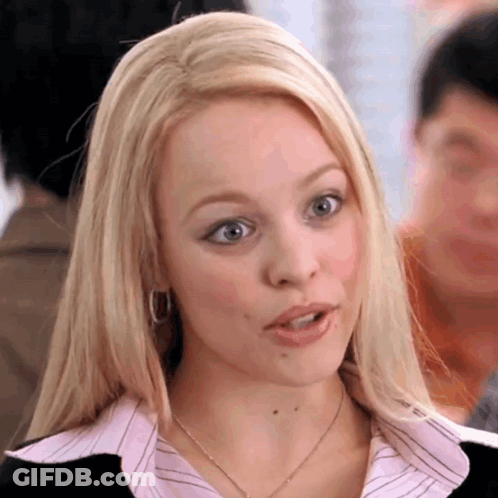 Blue-Eyed Blonde In Pink Striped Shirt And Necklace GIF