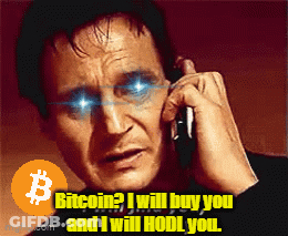 Blue-Eyed Man Talking On Phone Bitcoin I Will Buy You And I Will Hodl You GIF