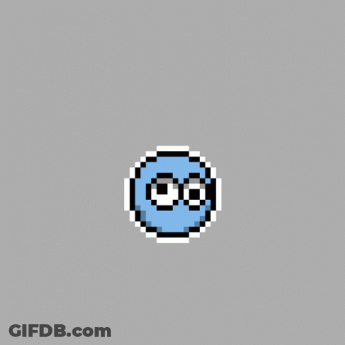 Blue Face Emoji Confusion GIF