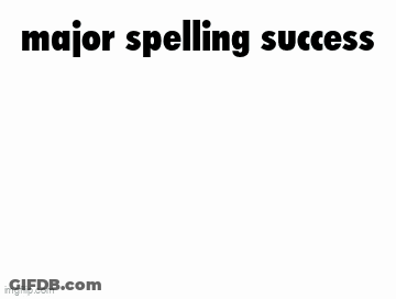 Blue Feather Floating With Major Spelling Success GIF