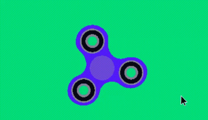 Blue Fidget Spinner GIF