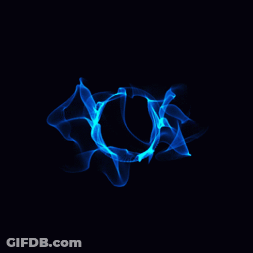 Blue Fire Energy Winds GIF