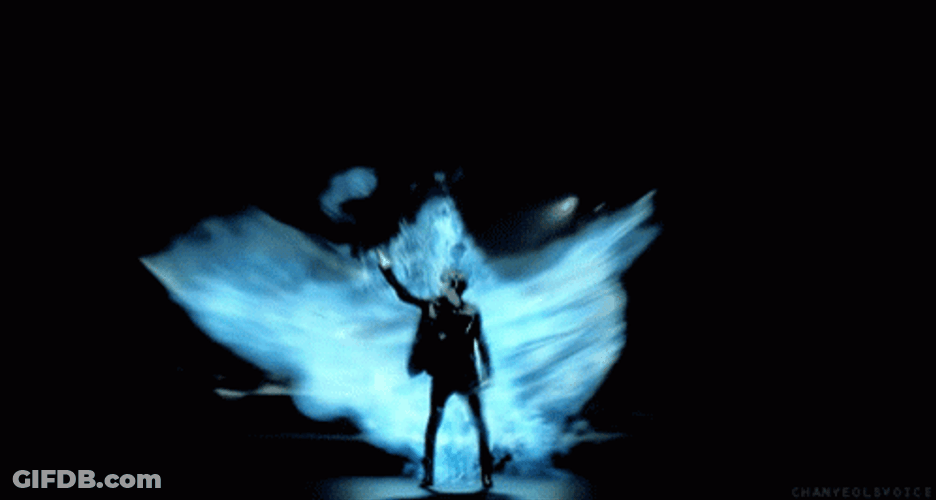 Blue Fire Fantasy Phoenix GIF