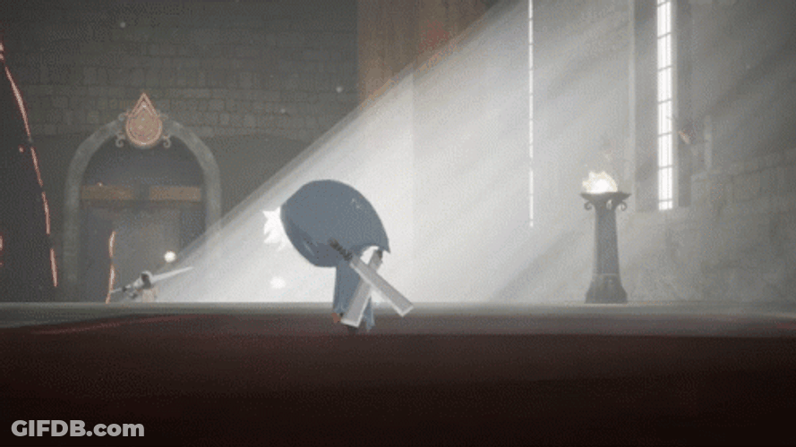 Blue Fire Monster Anime GIF