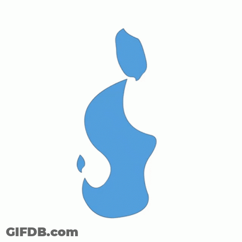 Blue Fire Splash Logo GIF