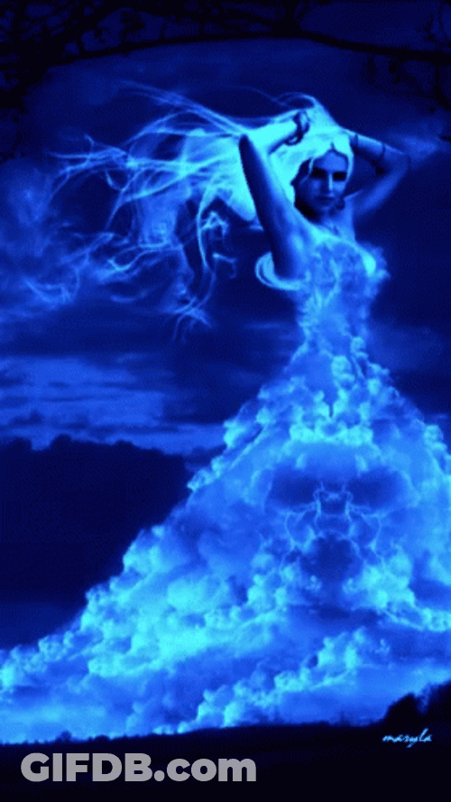 Blue Fire Tempestas GIF