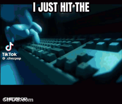 Blue Fish Swimming Just Keep Hitting GIF