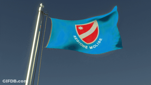 Blue Flag Red White Shield Regione Molise GIF