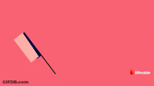Blue Flag Saying Welcome On Pink Background GIF