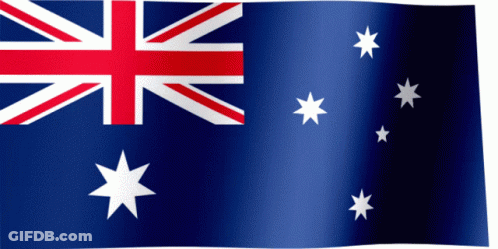 Blue Flag With White Stars And Red Stripe GIF