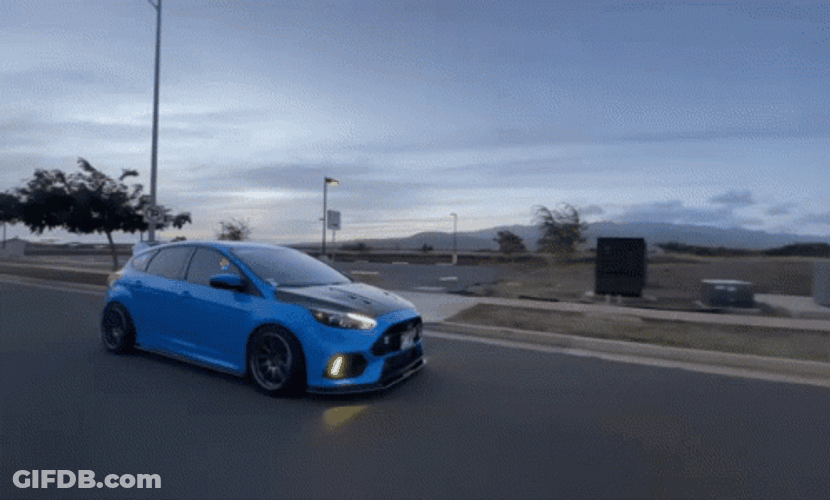 Blue Ford Relaxing Ride GIF