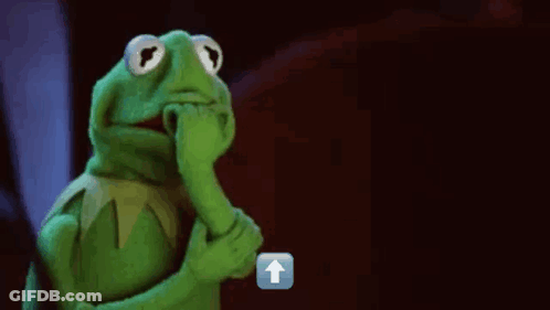 Blue Frog With Red Eyes And Snek.com GIF