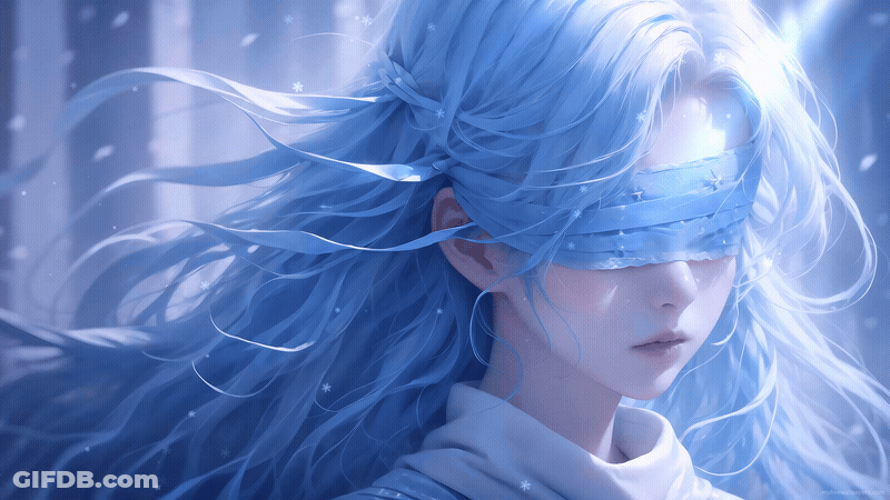 Blue Girl GIF