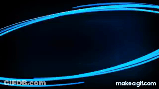 Blue Glowing Circle On Black GIF