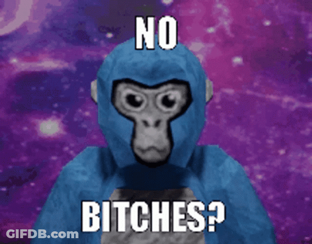 Blue Gorilla Tag Said No Bitches To Enemy GIF
