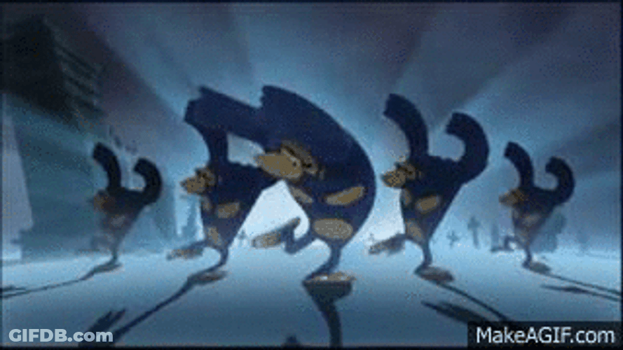Blue Gorillas Dancing GIF