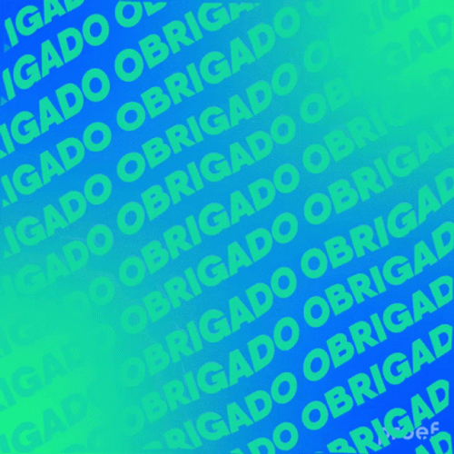 Blue Green Color Gradient Obrigado GIF