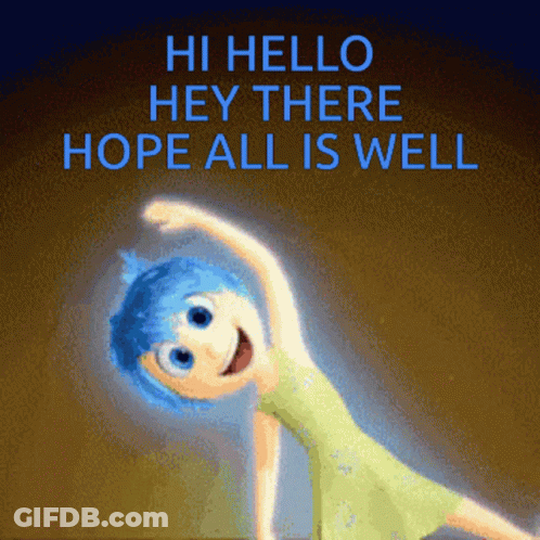 Blue Hair Character Hi Hello Hey There Hope All Is Well GIF