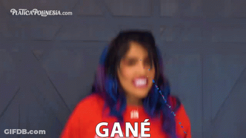 Blue Hair Woman In Red Shirt Saying You Tell Yourself Gane GIF