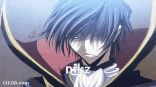 Blue Haired Anime Character Nikz GIF