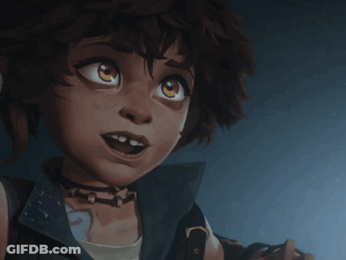 Blue Haired Cartoon Character Saying It's Me GIF