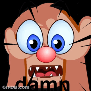 Blue-Haired Cartoon Girl Making Funny Face GIF