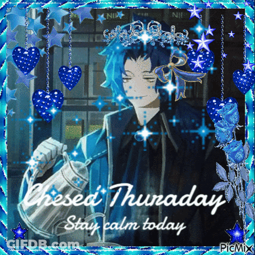 Blue Haired Man Cheesed Thursday Stay Calm Today GIF