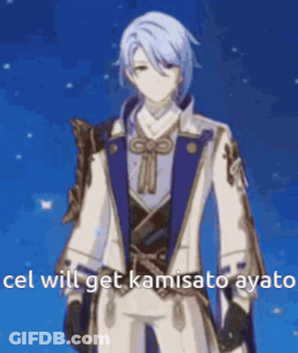 Blue Haired Man El Will Get Kamisato Ayato GIF