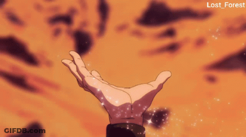 Blue Haired Person Holding Ball Lost Forest GIF