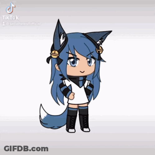 Blue-Haired Wolf-Ear Girl Says Game Is Trash GIF
