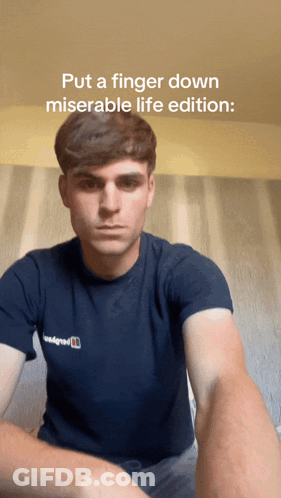 Blue-Haired Woman, Man Talking By Skull IPA Sign GIF
