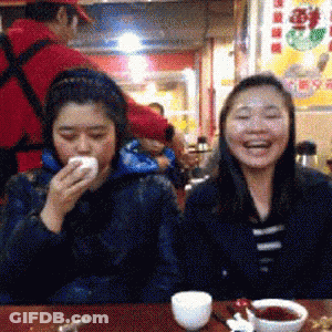 Blue-Haired Woman With Glasses Smiling Thank You Vince GIF