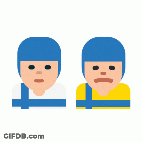 Blue Hat Man And Yellow Shirt Man GIF