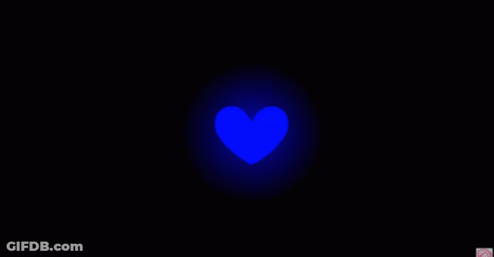 Blue Heart Broken GIF