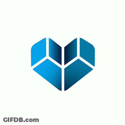 Blue Heart Logo GIF