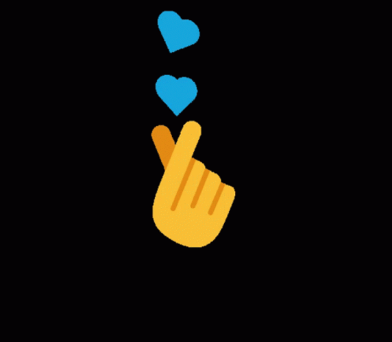 Blue Heart Oppa Love GIF