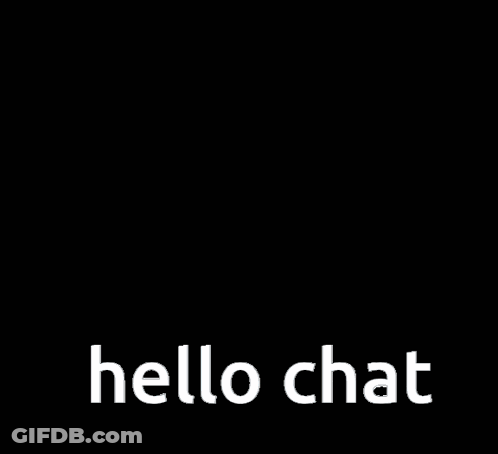 Blue Heart Saying Hello Chat GIF