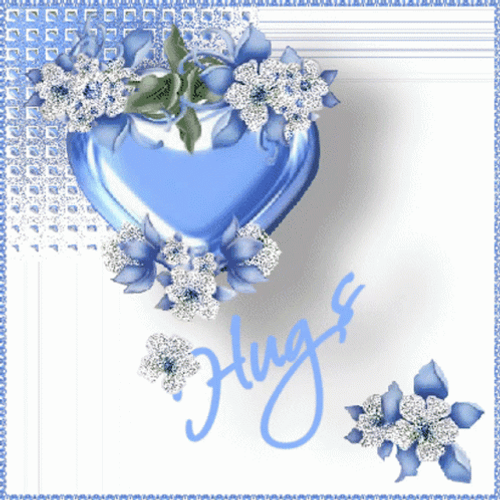 Blue Heart Thinking Of You Sympathy GIF