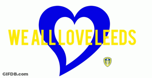 Blue Heart We All Love Leeds GIF