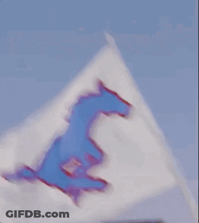 Blue Horse Flag GIF