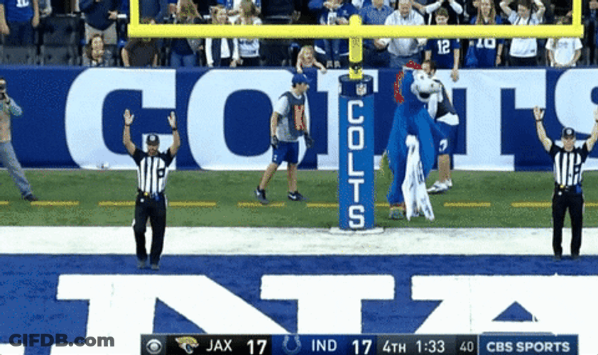 Blue Indianapolis Colts Mascot GIF